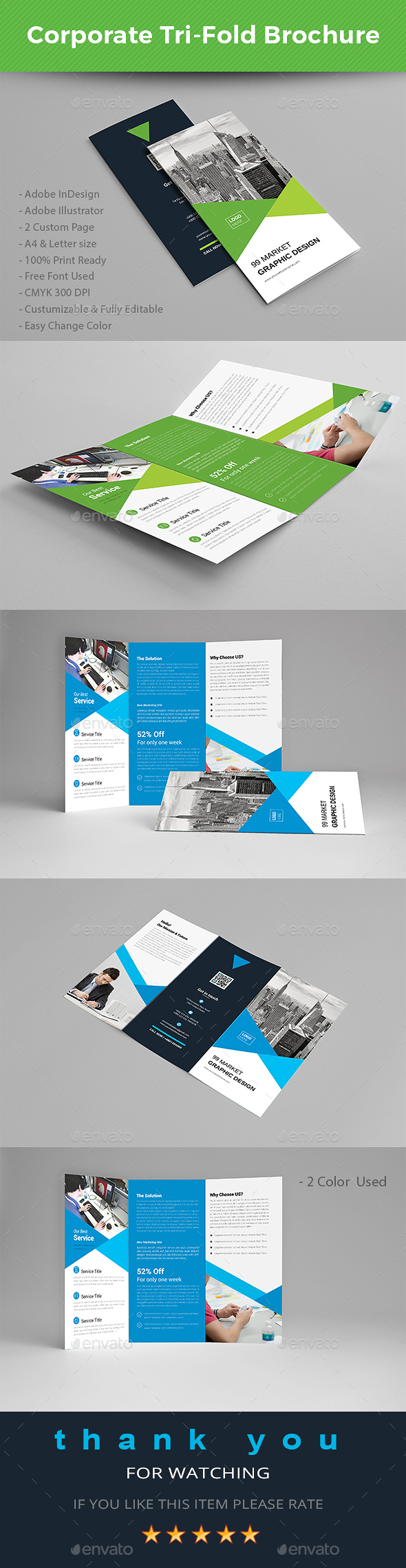 Tri fold Brochure - Brochures Print Templates