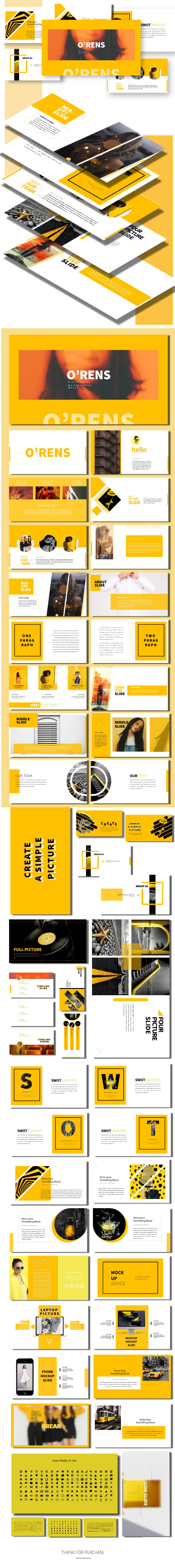 O'rens - Keynote Presentation Templates - Business Keynote Templates