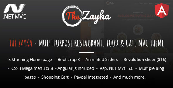 CodeCanyon The Zayka Multipurpose Restaurant Food & Cafe MVC Theme 20744425 CodeCanyon The Zayka Multipurpose Restaurant Food & Cafe MVC Theme 20744425