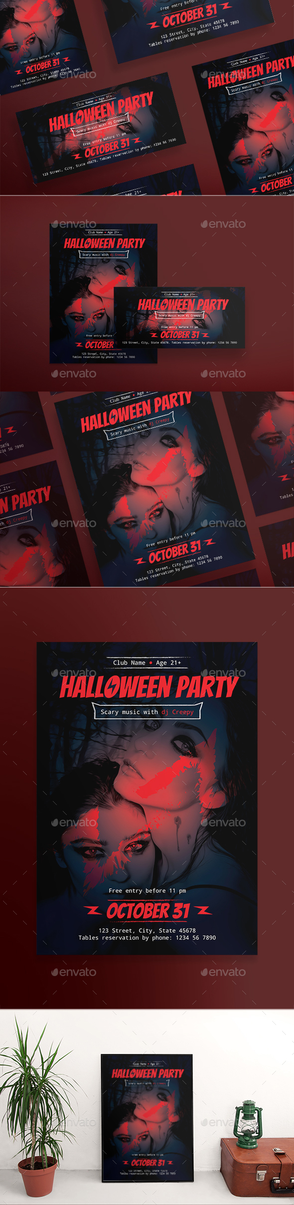 Halloween Party Flyers