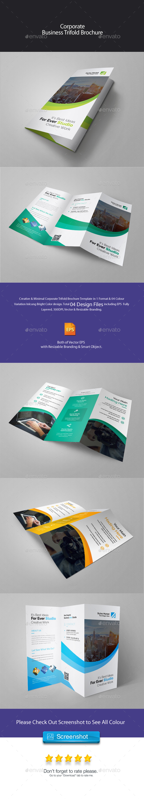 Corporate Trifold Brochure - Corporate Brochures