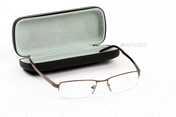 Glasses in a case  - Stock Photo - Images