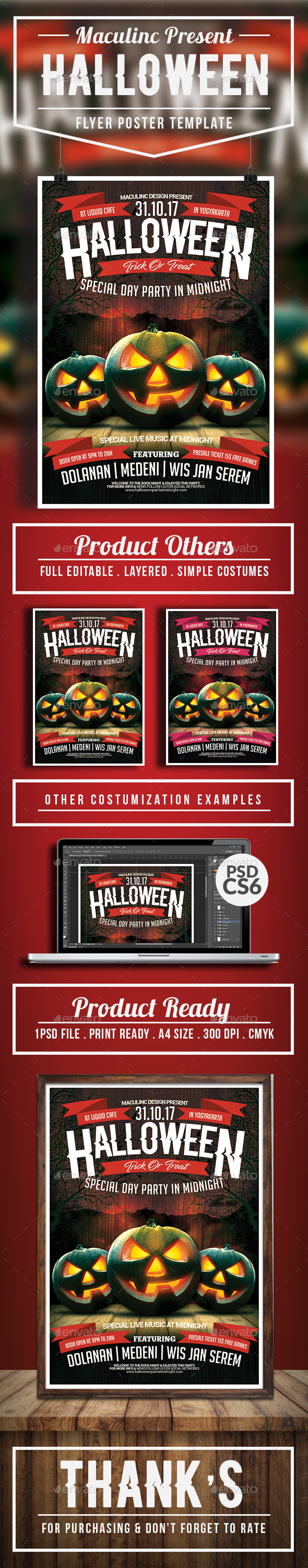 Halloween Flyer/Poster Vol.3 - Clubs & Parties Events