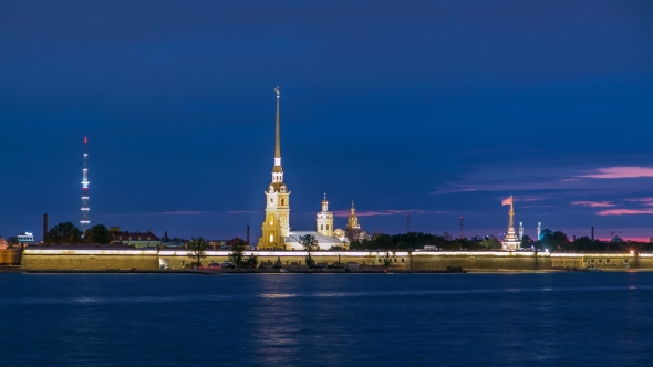 The Peter and Paul Fortress Night alt