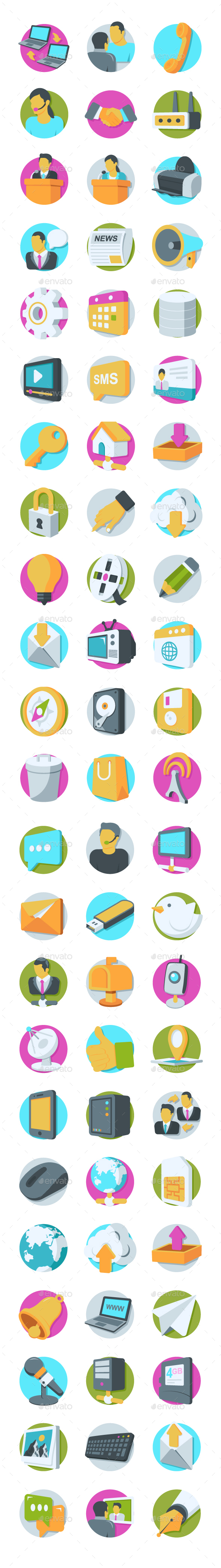 69 Network and Communication Icons - Icons