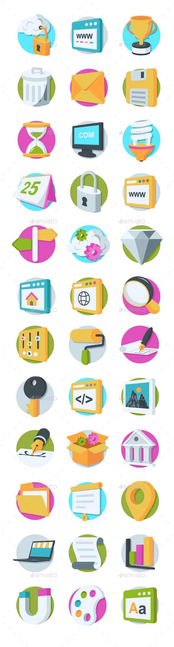 36 Web Design and Development Icons - Icons