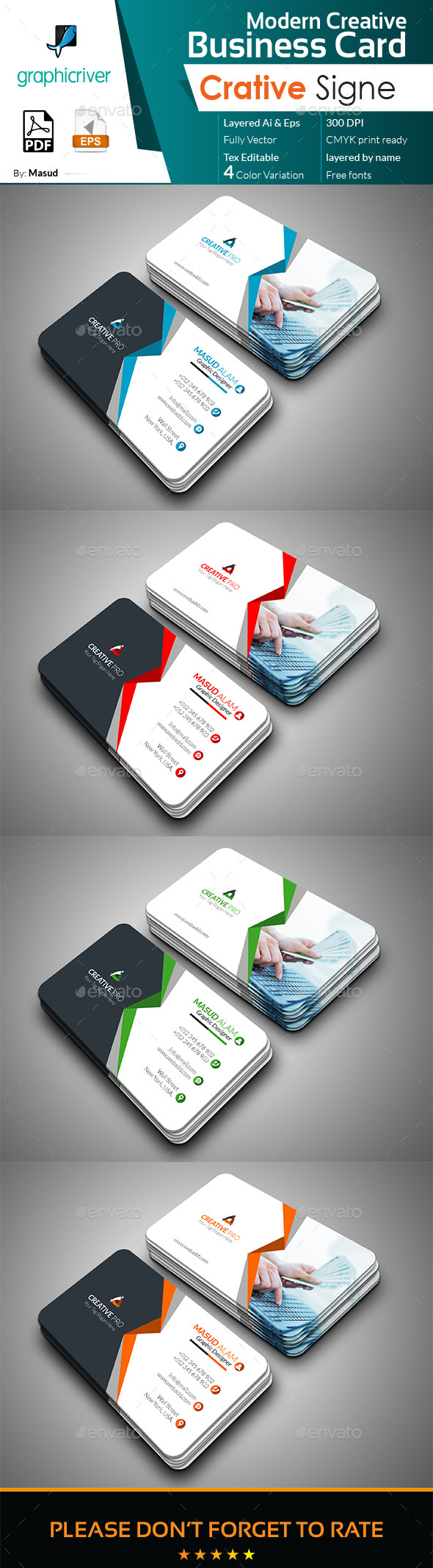 GraphicRiver Modern Business Card 20751206