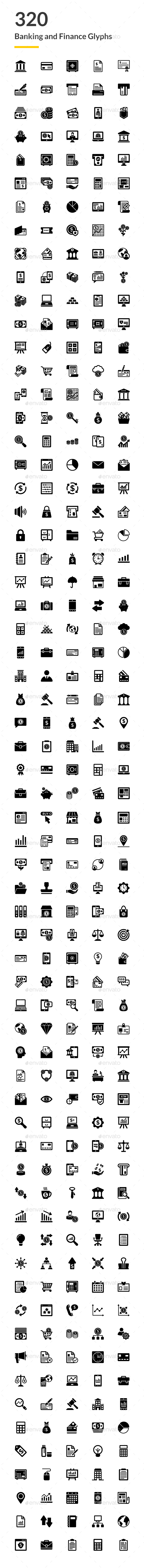 320 Banking and Finance Icons - Icons