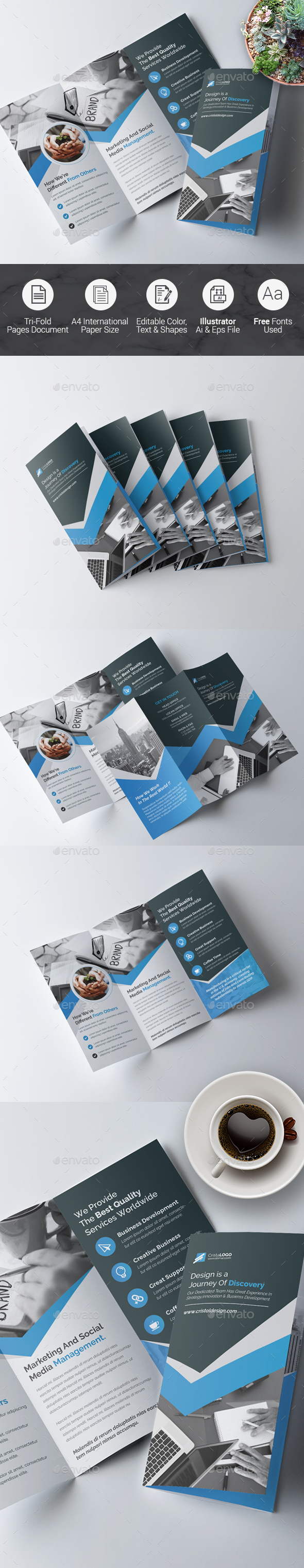 GraphicRiver Tri fold Multipurpose Brochure 20751489