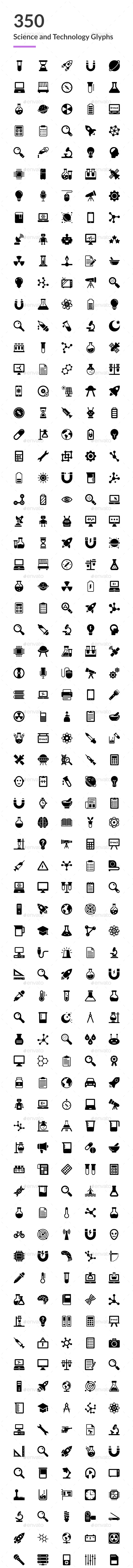 350 Science and Technology Icons - Icons
