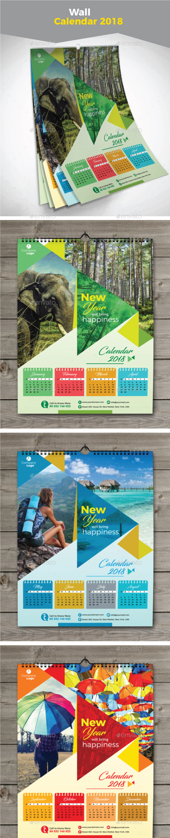 Wall Calendar 2018 - Calendars Stationery