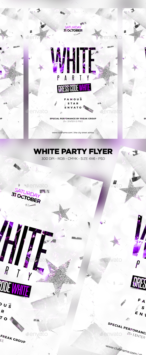 White Party Flyer - Clubs & Parties Events