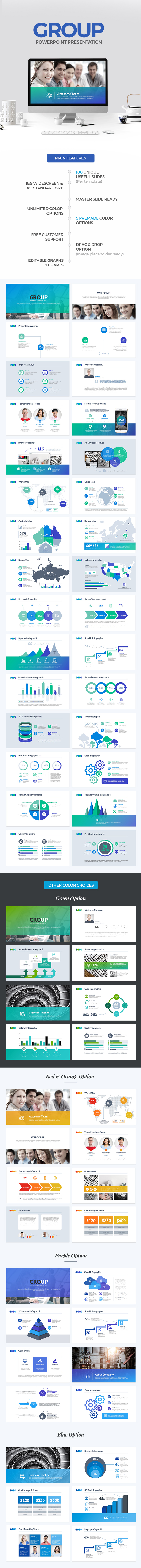 Group PowerPoint Template - PowerPoint Templates Presentation Templates