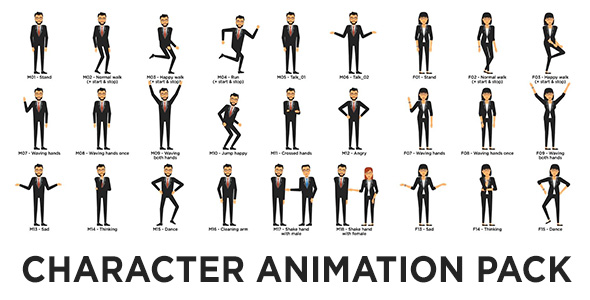 Character Animation Pack - VideoHive 20753157