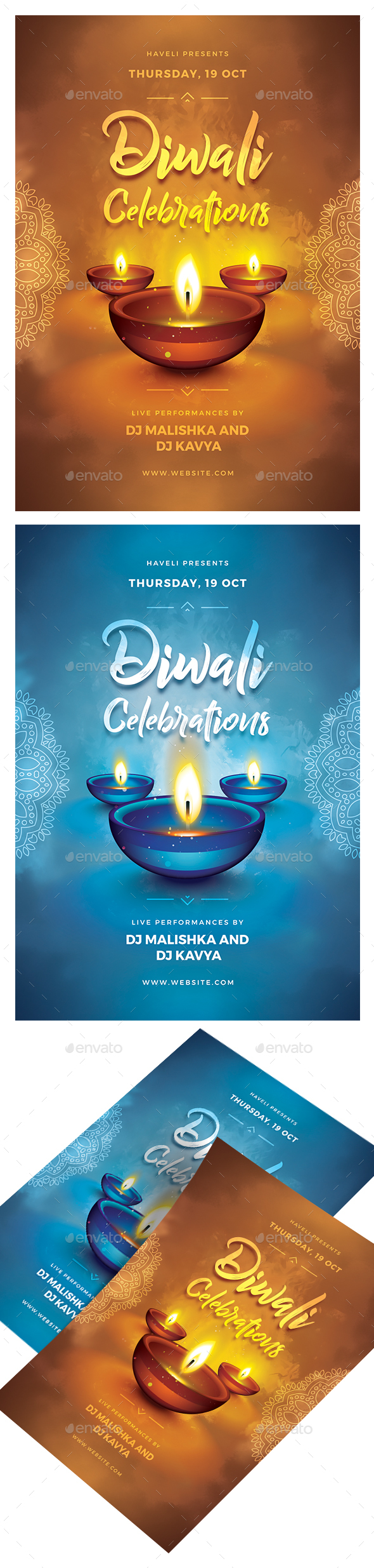 Diwali Celebrations Flyer - Events Flyers