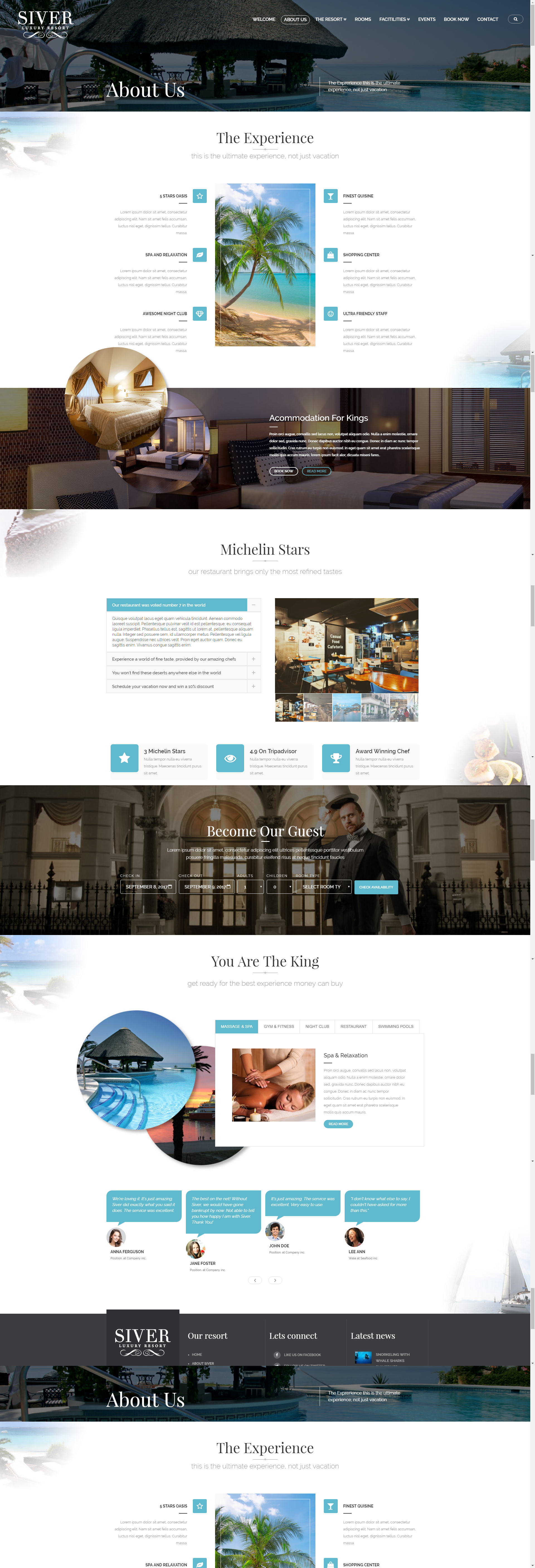 Siver - Luxury Resort Wordpress Theme By Createit-pl 