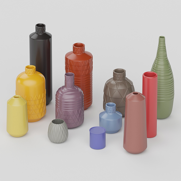 Ceramic Vase Collection - 3Docean 20755209