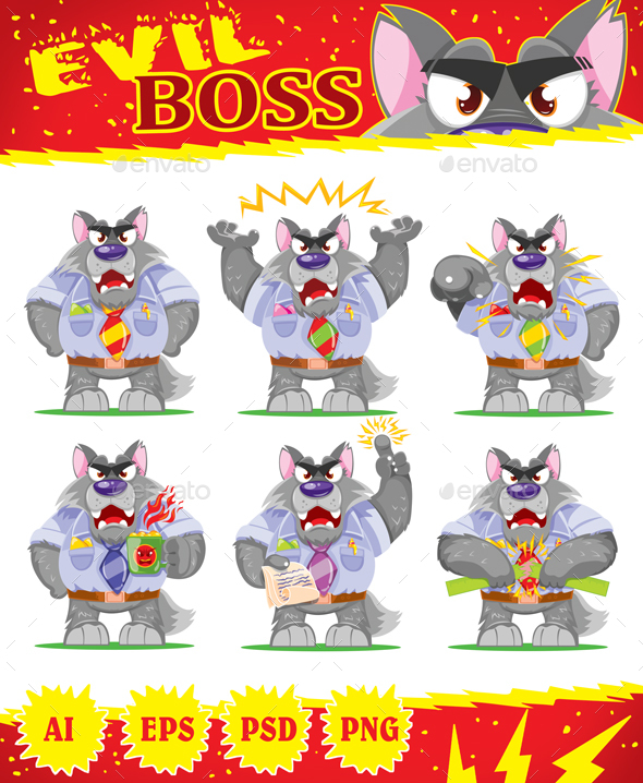 GraphicRiver Evil Wolf Boss 20755581