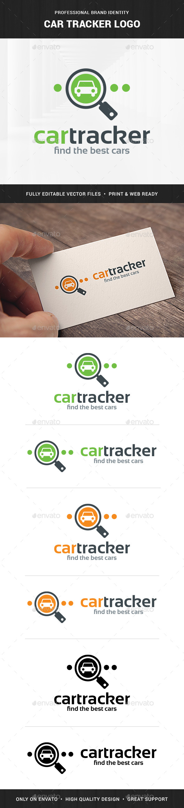 Car Tracker Logo Template