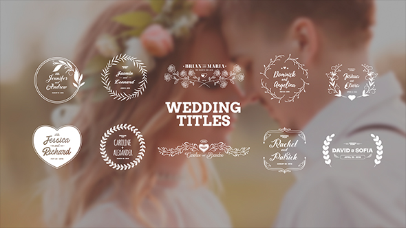 Wedding Titles - VideoHive 20756130