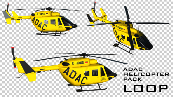 ADAC Rescue Helicopter - 3 Pack alt