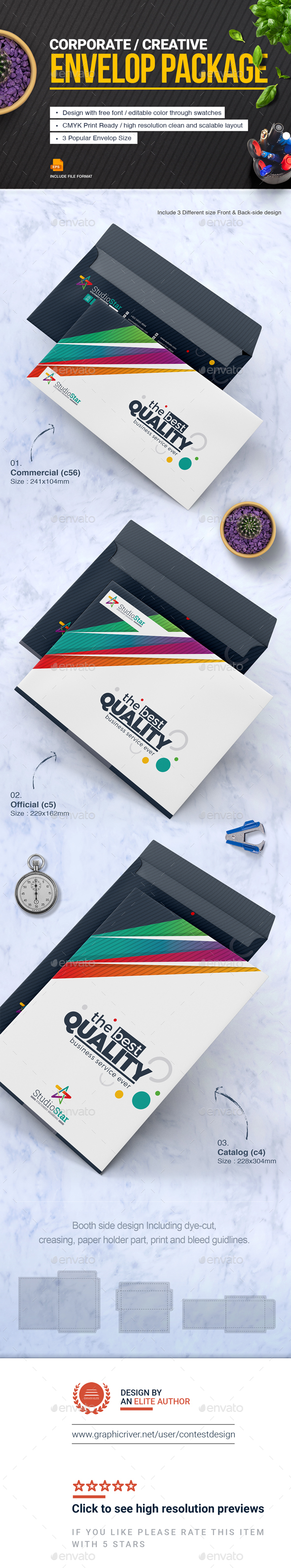 GraphicRiver Envelop Package Design Template 20756641 GraphicRiver Envelop Package Design Template 20756641