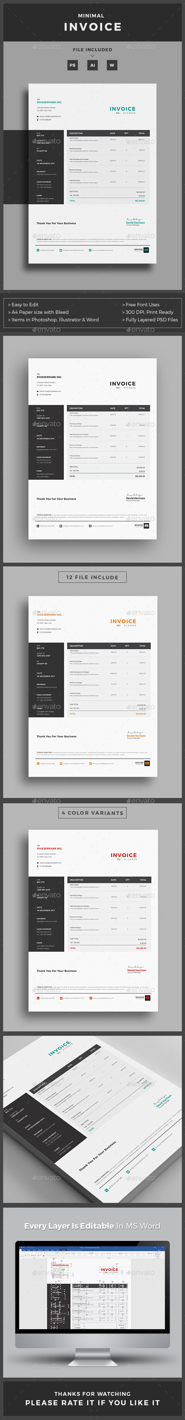 Invoice - Proposals & Invoices Stationery