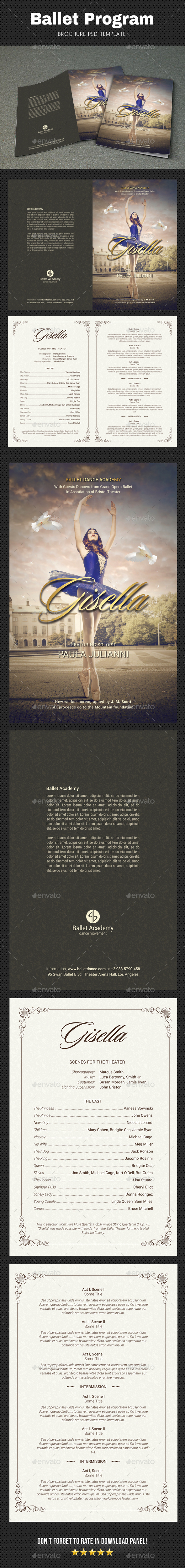 Ballet Program Brochure - Brochures Print Templates
