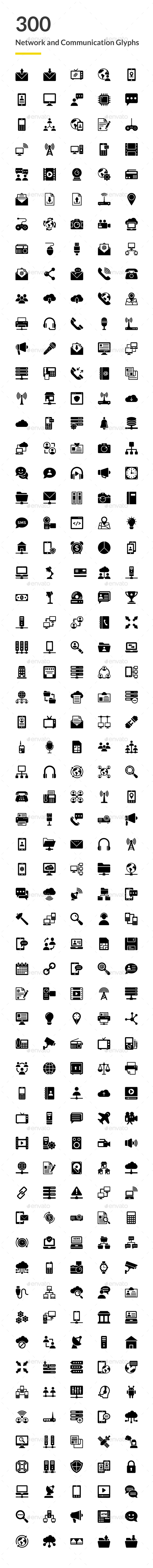 300 Network and Communications Icons - Icons