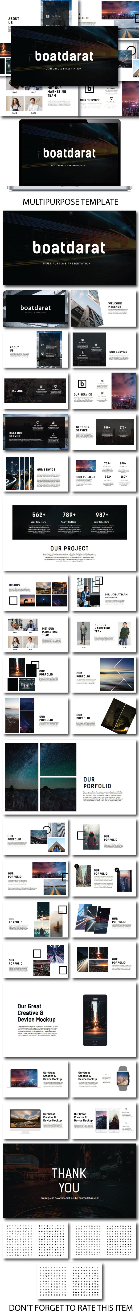 Boatdarat Google Slide Template - Google Slides Presentation Templates