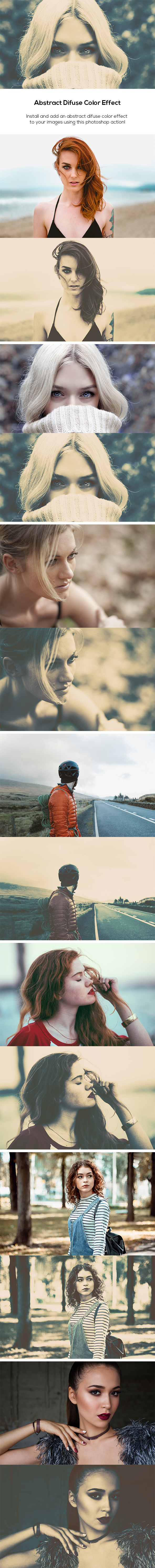 Abstract Difuse Color Effect - Photo Effects Actions