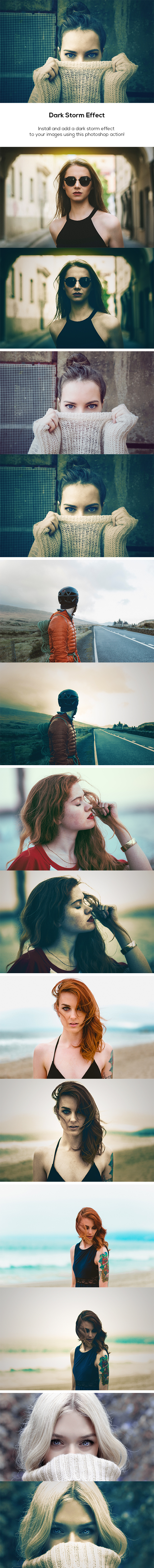 Dark Storm Effect - Photo Effects Actions
