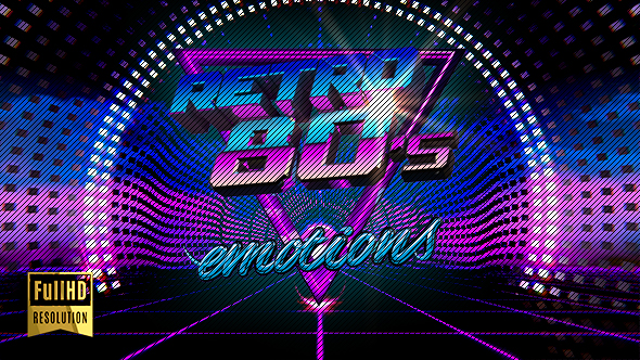 VJ 80's Synthwave Style