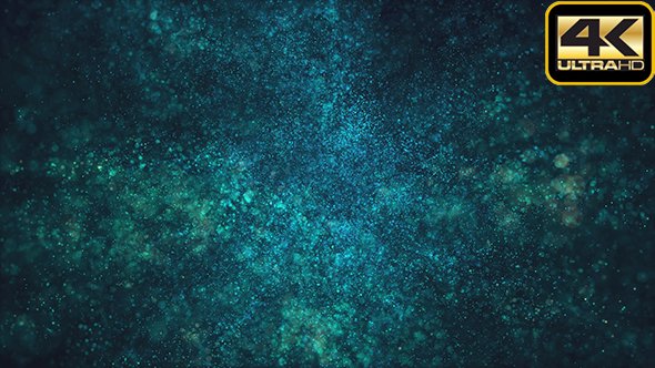 Blue Particles Magical Background Loop