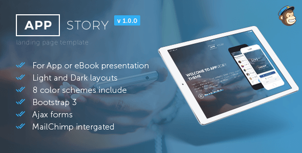 ThemeForest AppStory Mobile App & e-Book Landing Page 20759317 ThemeForest AppStory Mobile App & e-Book Landing Page 20759317