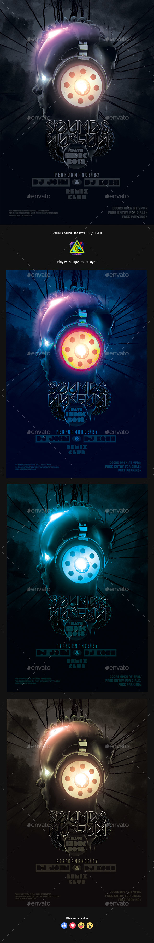 Sound Museum Poster / Flyer - Clubs & Parties Events