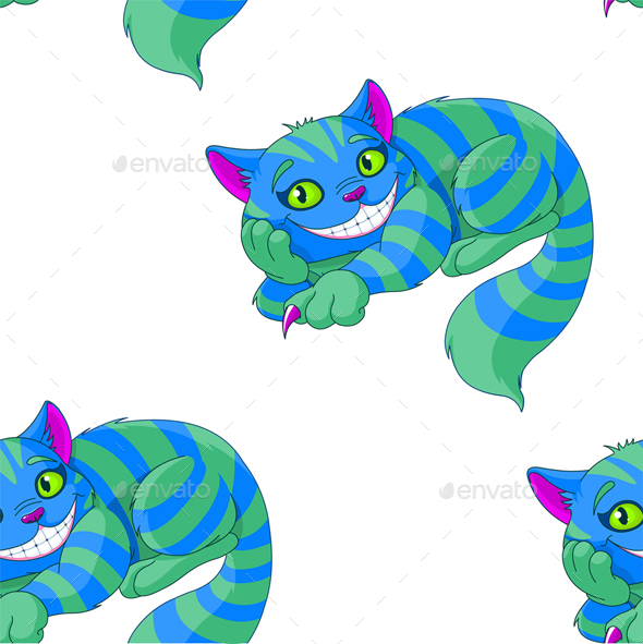 GraphicRiver Cheshire Cat Pattern 20760011