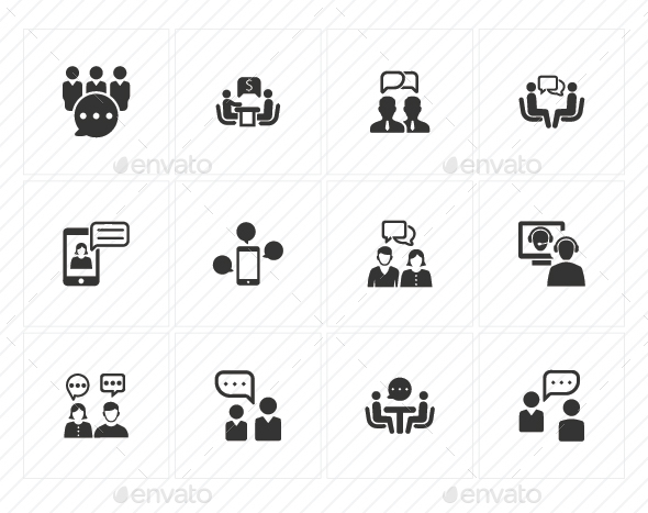 GraphicRiver Discussion Icons Gray Version 20760279 GraphicRiver Discussion Icons Gray Version 20760279