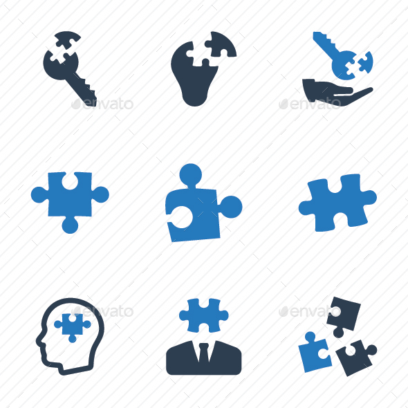 Business Solution Icons - Blue Version - Business Icons