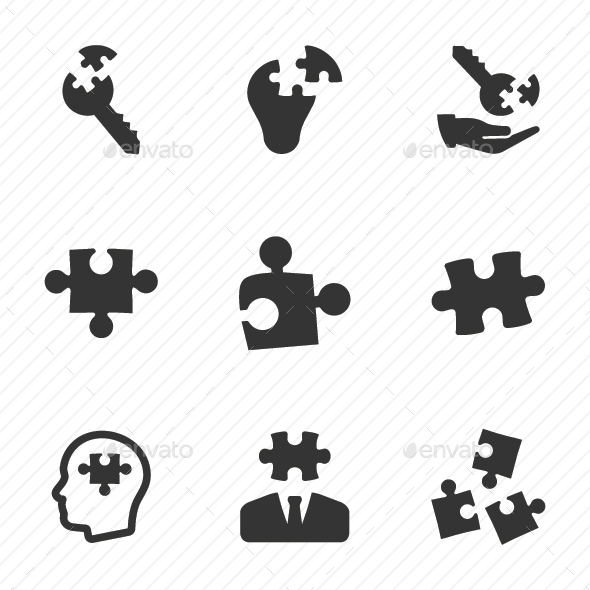 Business Solution Icons - Gray Version - Business Icons