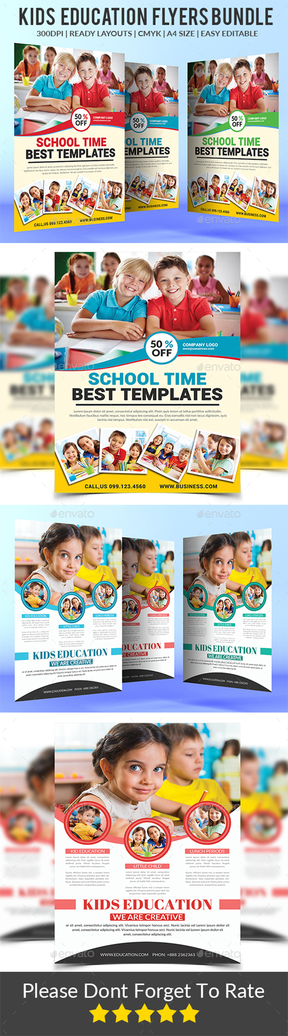 Education Flyers Bundle Templates - Corporate Flyers