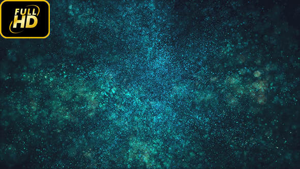 Blue Particles Magical Background Loop