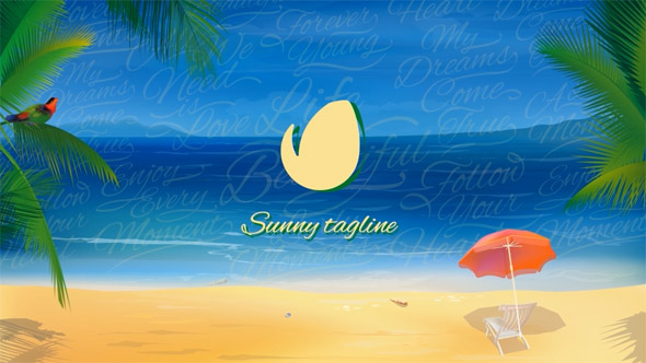 Sunny Beach Logo - VideoHive 20762008