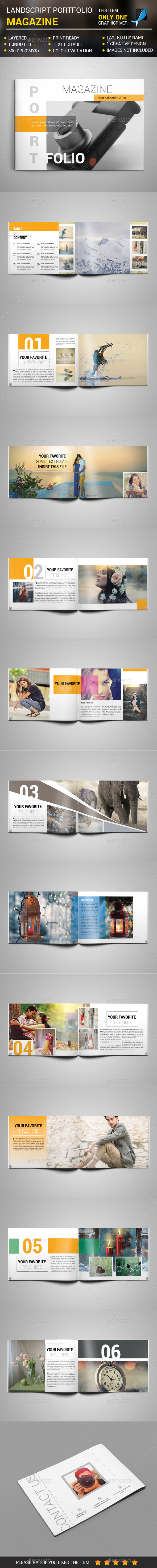 Landscape Portfolio Magazine - Magazines Print Templates
