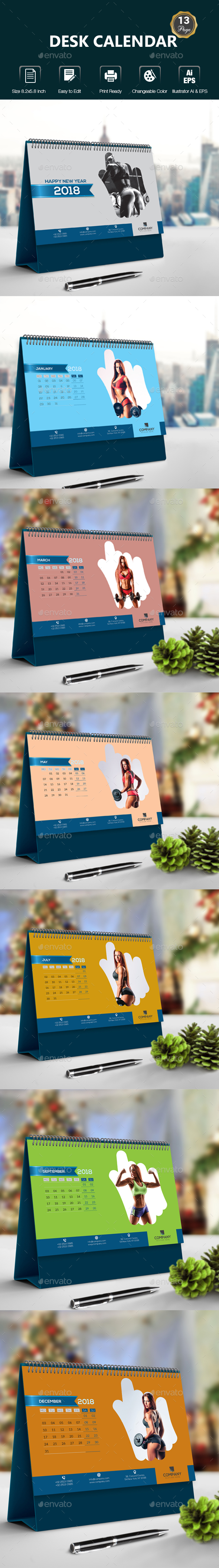 GraphicRiver Desk Calendar 20762541