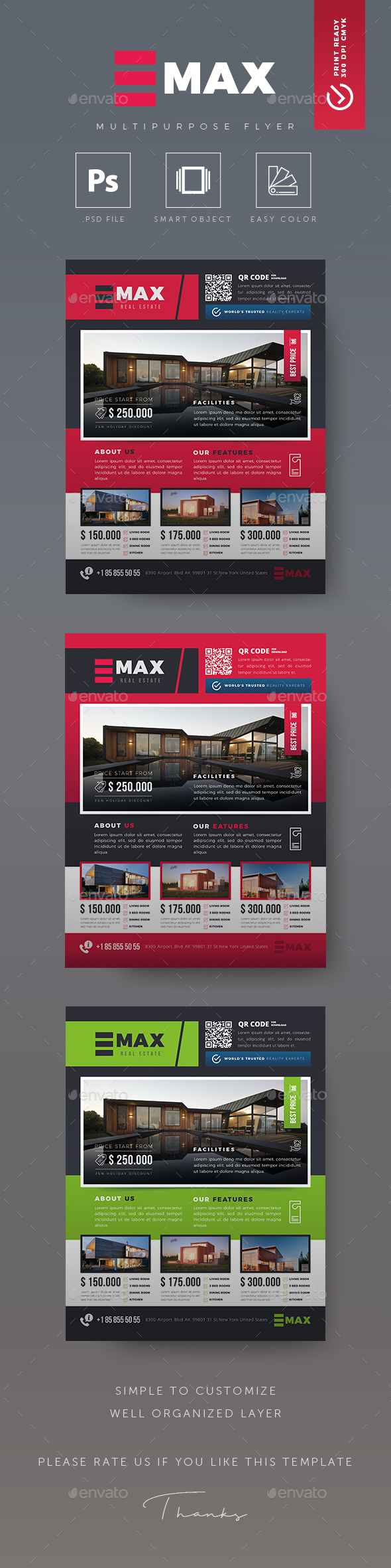 Max - Real Estate Flyer - Flyers Print Templates