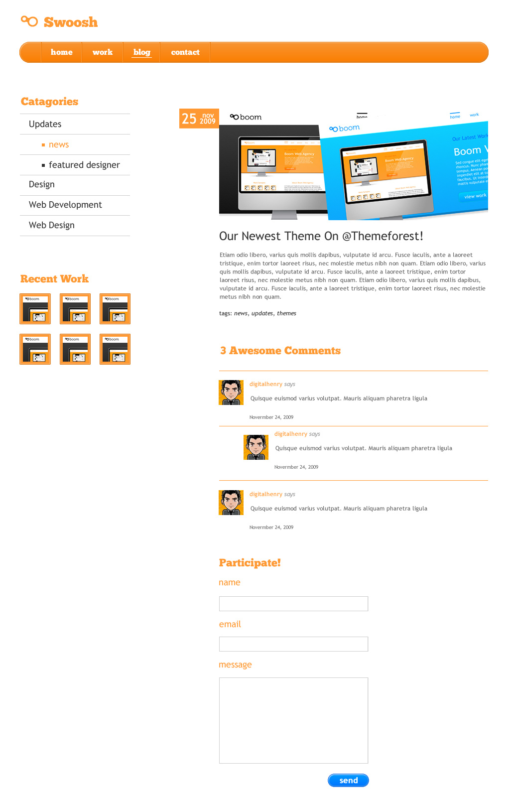 Swoosh - Professional HTML Theme by 