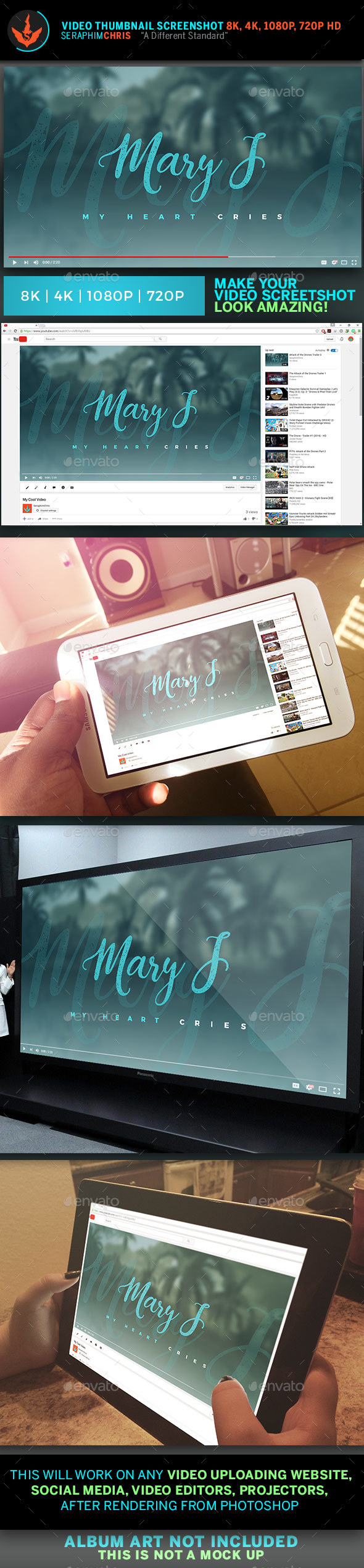 Recording Artist YouTube Video Artwork Template - YouTube Social Media