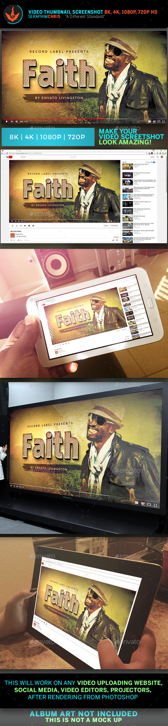 Gospel Artist YouTube Video Artwork Template - YouTube Social Media