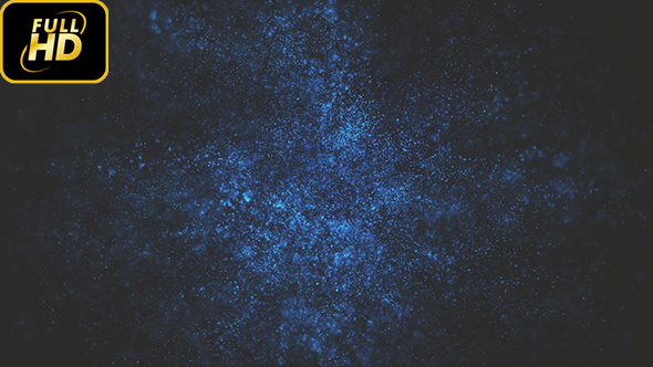 Cinematic Particles Galaxy Background Loop